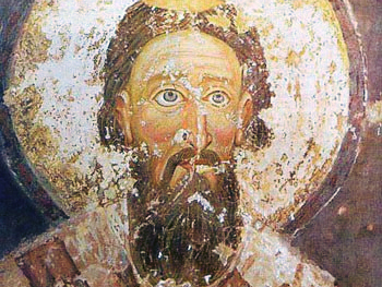 Darstellung des Hl. Sava im Kloster Mileševa © Wikimedia/Public Domain
